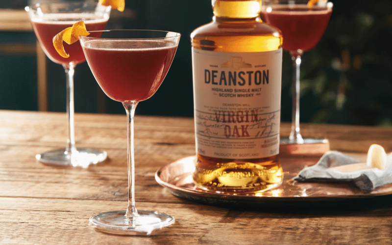 Blood and Sand Cocktail with Deanston Virgin Oak