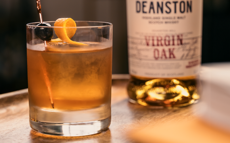 New Year, New Fashioned Cocktail with Deanston Virgin Oak