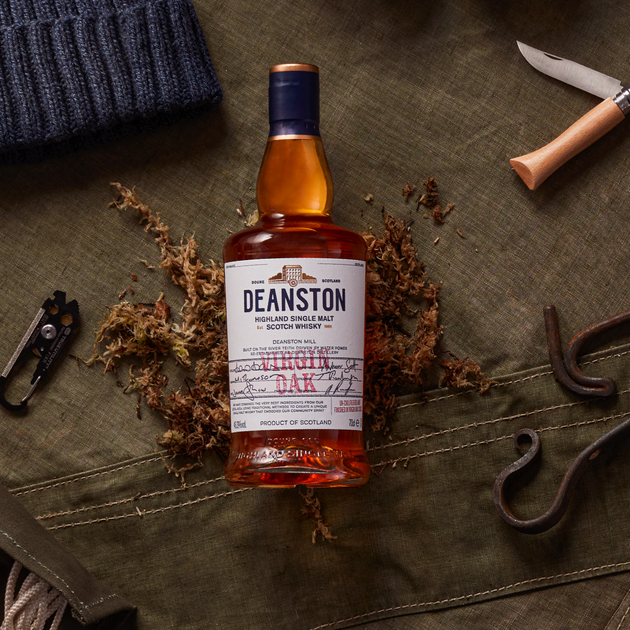 Deanston virgin oak whisky lifestyle shot