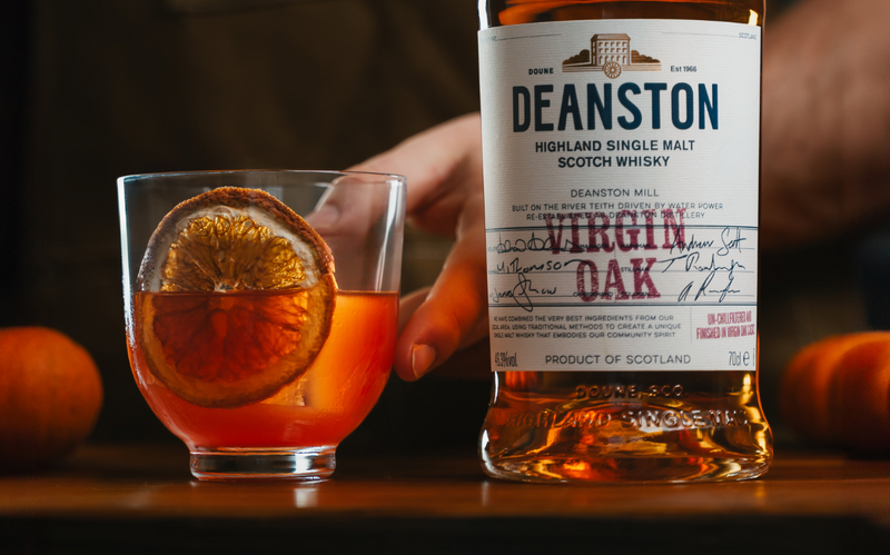 Spiced Oak Old Fashioned and Deanston Virgin Oak