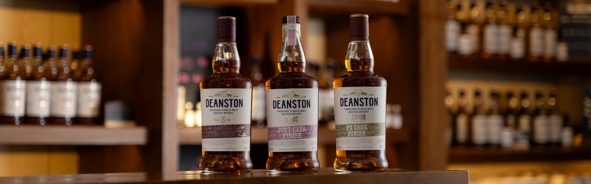 limited edition scotch whisky bottles by Deanston