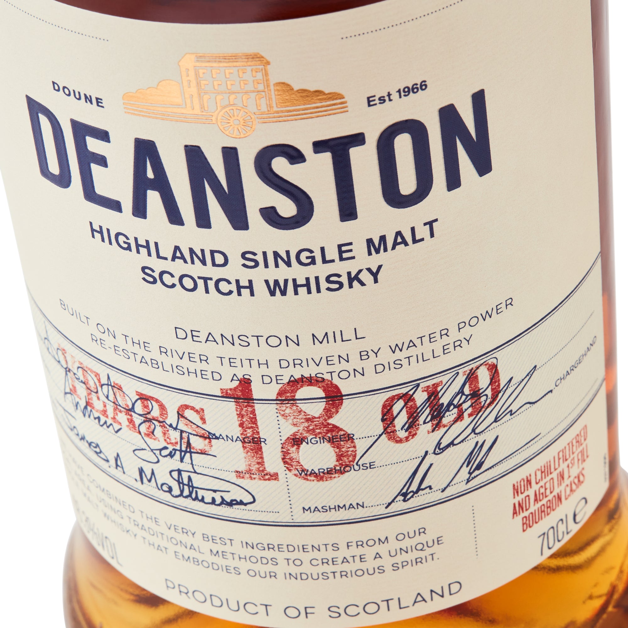 Deanston 18 Year Whisky