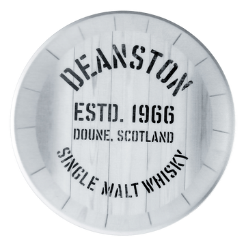 Deanston whisky coaster in white