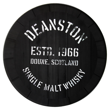 Deanston whisky coaster in black