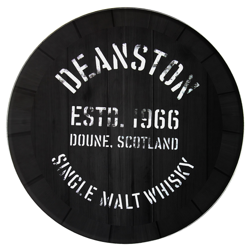 Deanston whisky coaster in blue