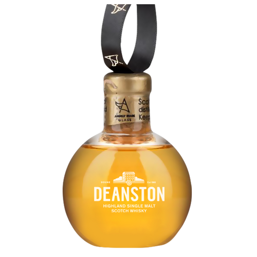 Whisky Christmas bauble containing Deanston Distillery 12 year whisky