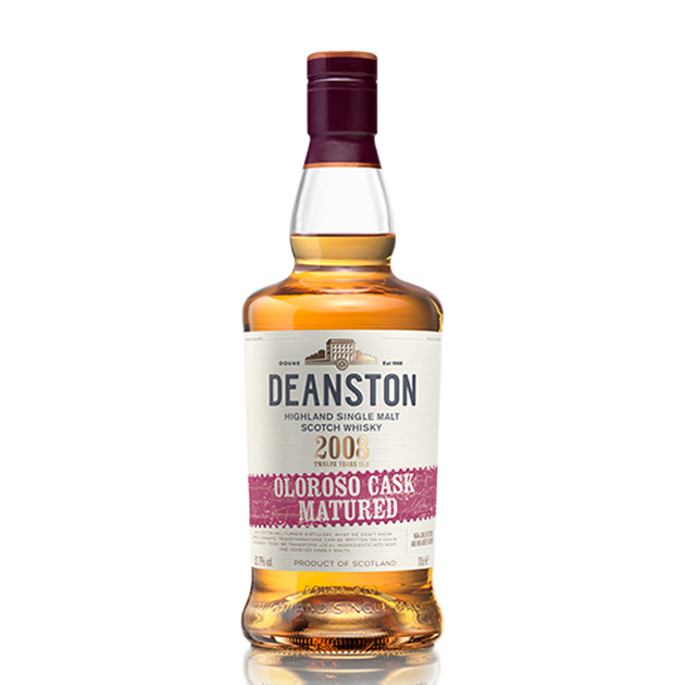 Deanston Oloroso 12 year sherry cask whisky in a bottle