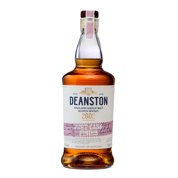 Deanston port cask whisky in a bottle